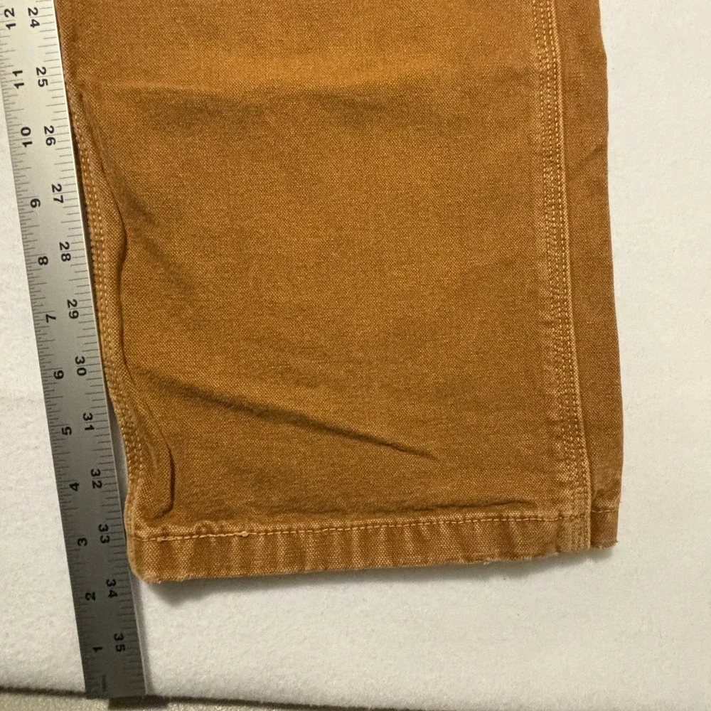 Levis Mens Brown Canvas Carpenter Pants Straight Leg Painters 34x34 55849-0034